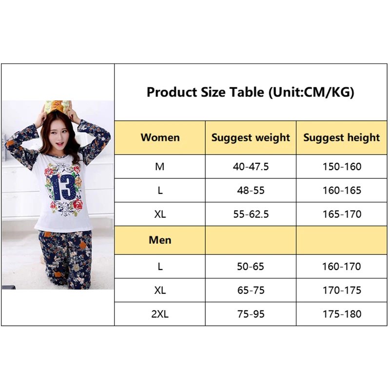 

1 Set Women Men Pajamas Set Long Sleeve Couple Sleepwear Stripe Homewear Autumn Winter Men Women Pyjamas Top + Long Pants