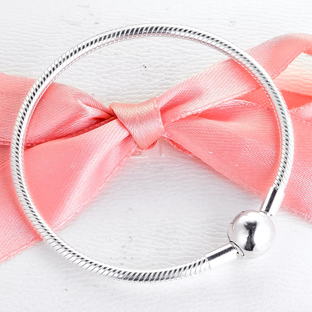 

Round Clasp Bracelets 925 Sterling Silver Jewelry for Women Free Shipping