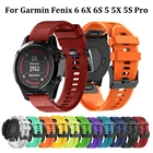 Горячая Распродажа 26, 22, 20 мм, ремешок для наручных часов Garmin Fenix 6 6S 6X 5X 5 5S 3 3HR Forerunner 935 945 Quick Release ремешок для fitbit Смарт часы группа бретели для нижнего белья