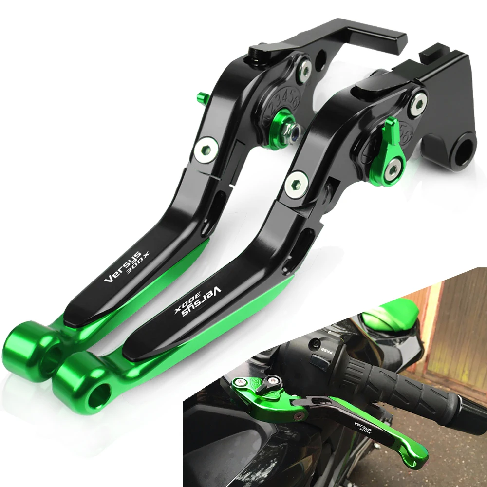 Выдвижной рычаг тормоза и сцепления для мотоцикла Kawasaki VERSYS 300X 2008 2009 2010 2011 2012