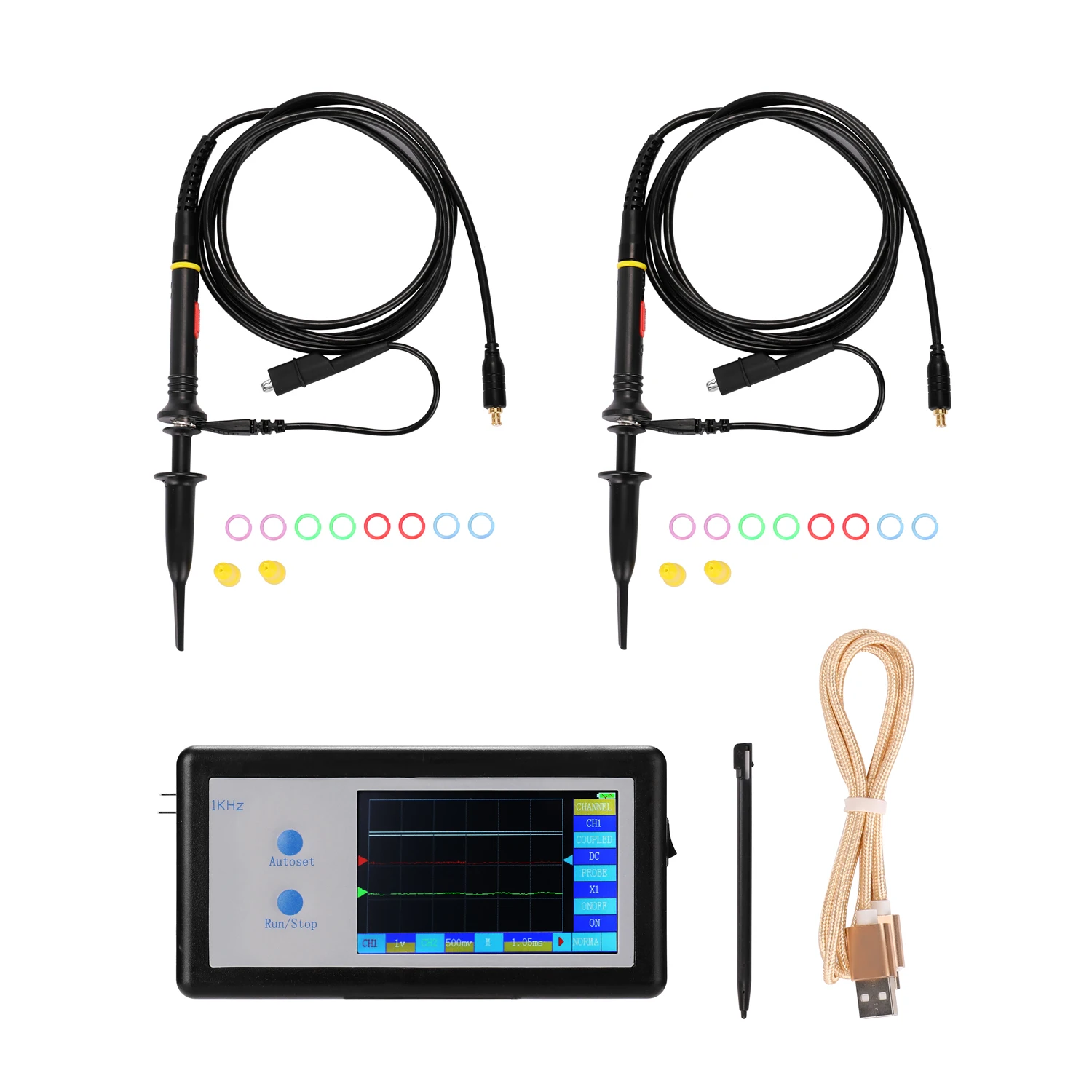 D602 200KHz 2CH Mini Portable Pocket-Sized Handheld Touched Panel LCD Digital Display Oscilloscope | Инструменты