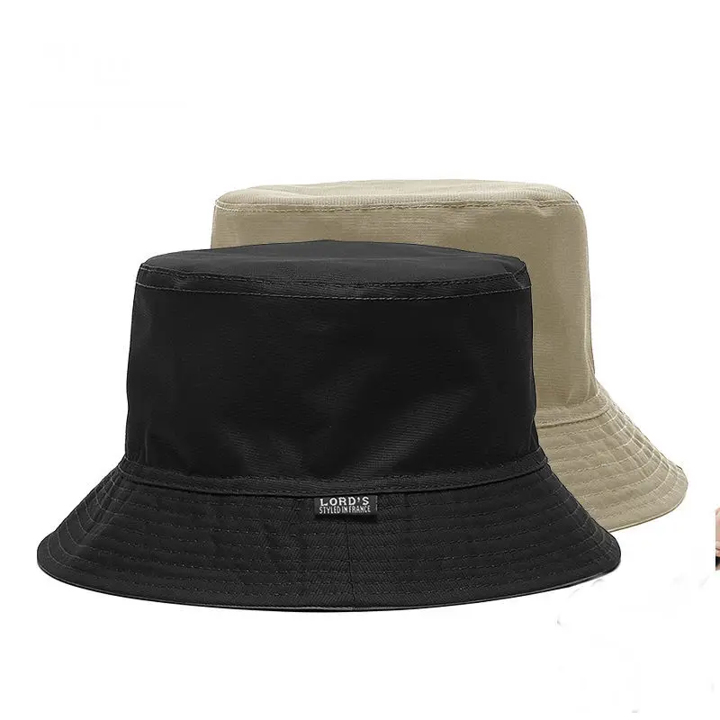 

Polyester Cotton Two Sides Wear Fisherman Hat Lady Outdoors Waterproof Bucket Hat Men Big Size Boonie Hats 56-58cm 58-60cm