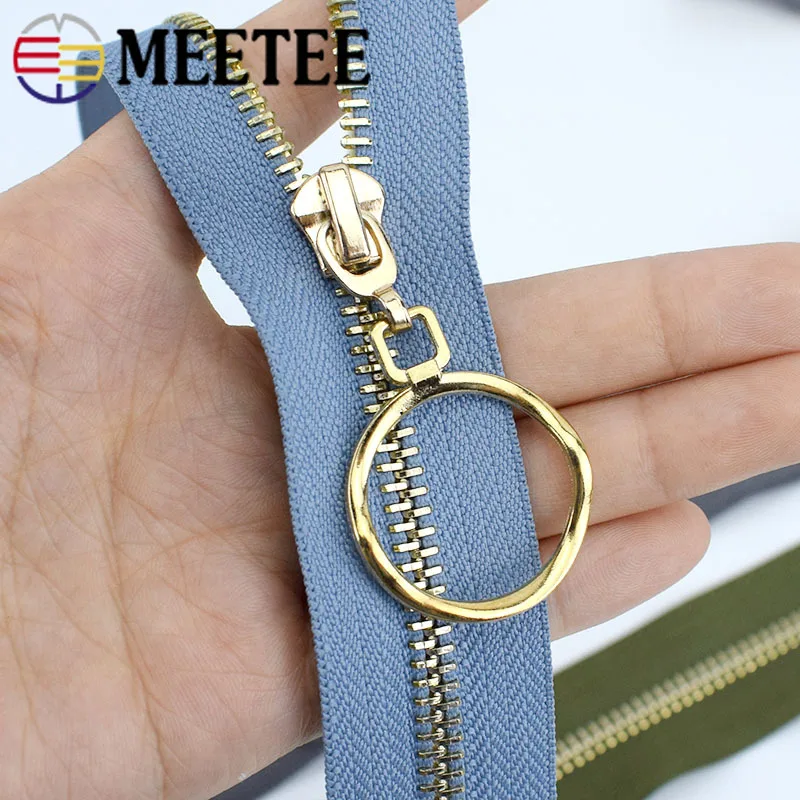 1/2 шт. Meetee 85 см 5 # разъемная застежка молния застежки молнии металла