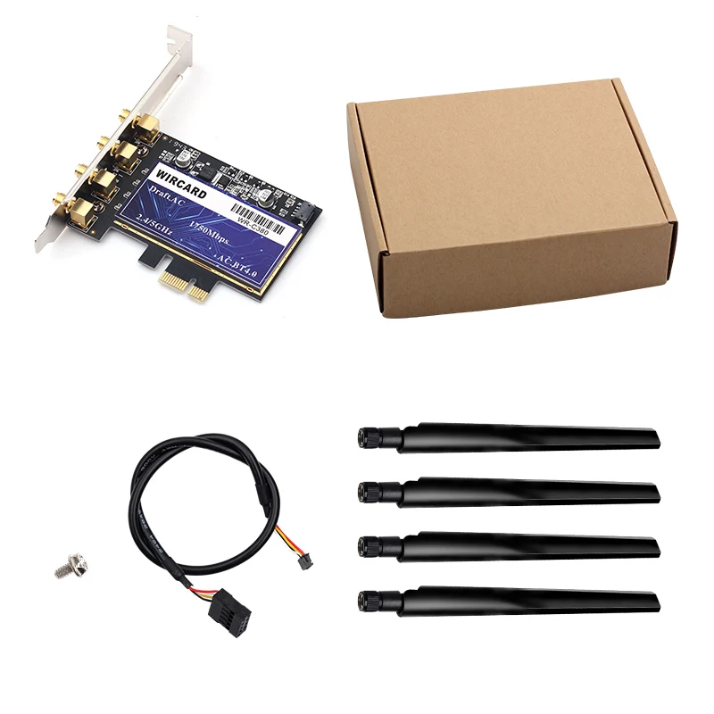 Карта Wi-Fi для настольного ПК 1750 Мбит/с PCIe BCM94360CD Hackintosh 802.11ac BT 4 0 двухдиапазонный