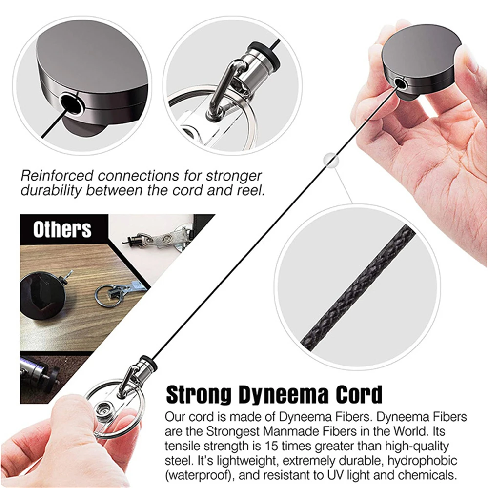 Походный Телескопический брелок для ключей с проволочной веревкой 2020