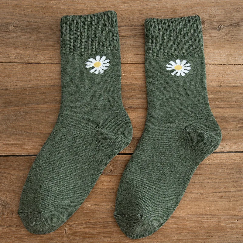 

Socks Women Autumn and Winter Tube Socks Ins Tide Socks Thickened Plus Velvet Winter Warm Towel Socks