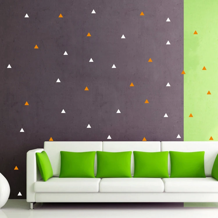 Декоративные наклейки с маленькими треугольниками настенные Стикеры для
