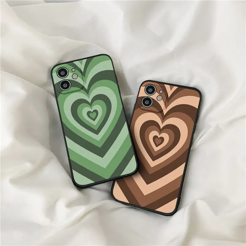 

Креативный чехол Кофе Love Heart iPhone13 12 11pro Max для телефона, матовый мягкий чехол из ТПУ для Xr Xs Max 6 7 8 Plus