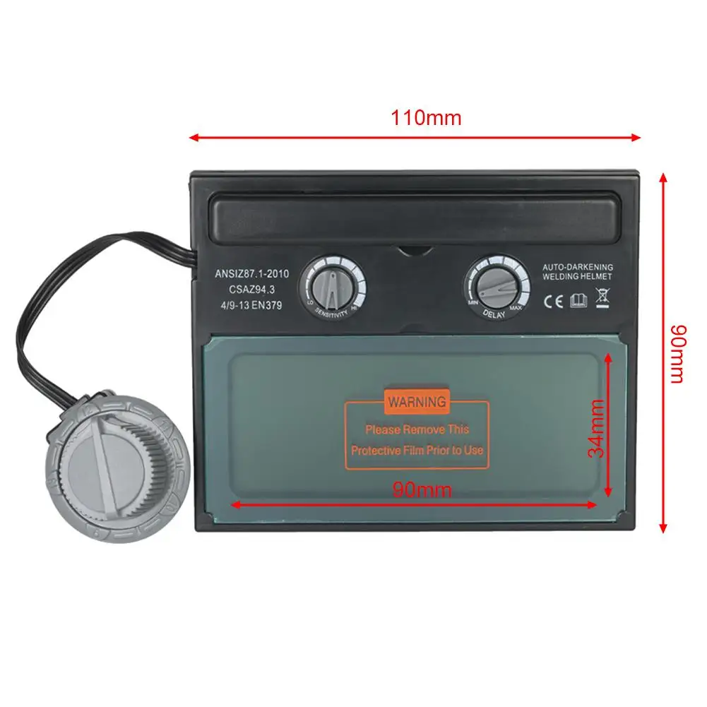 Сварочный шлем козырек щит на солнечной батарее ААА автоматическая лакирующая