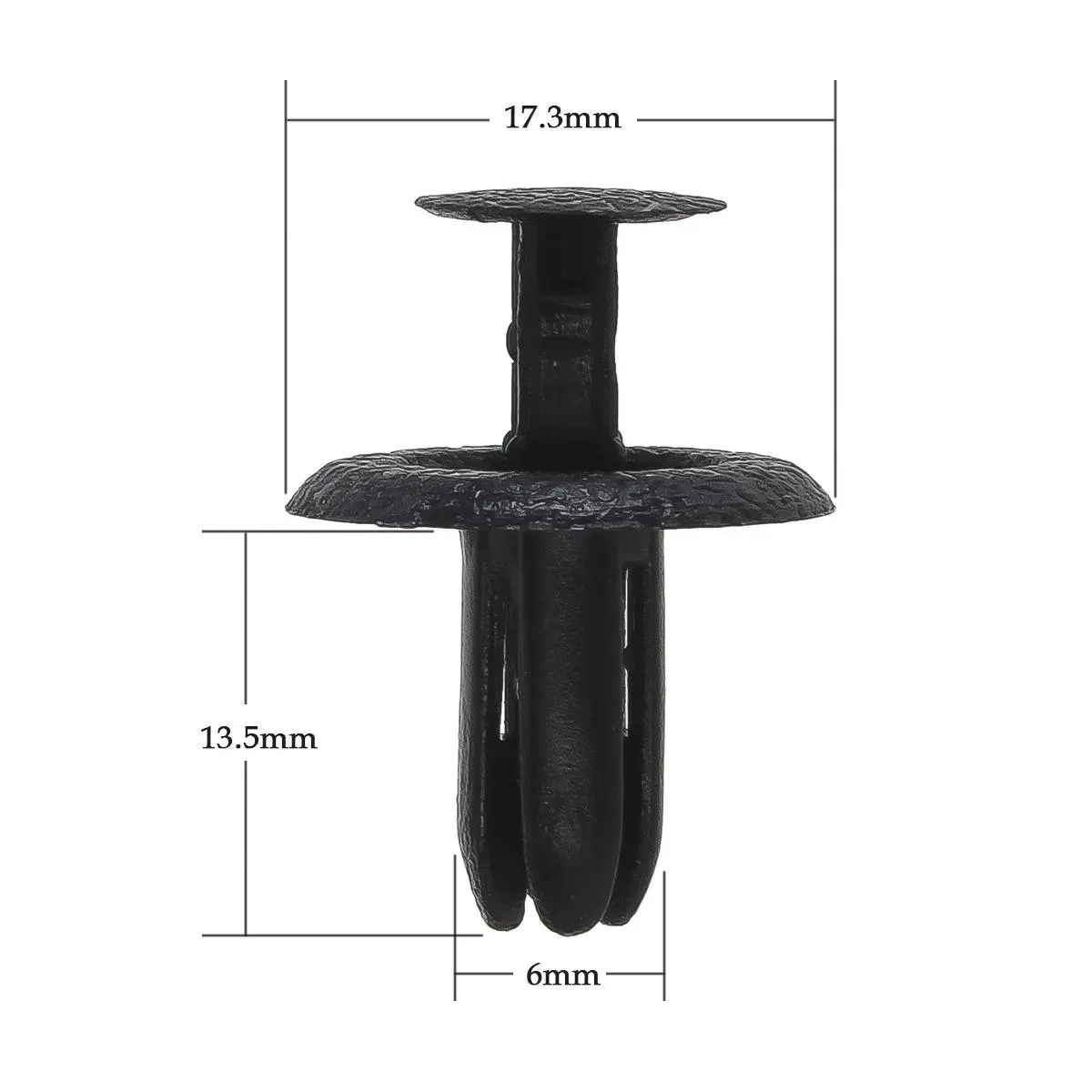 Декоративная заклепка для автомобильного бампера Mazda черная пластиковая с