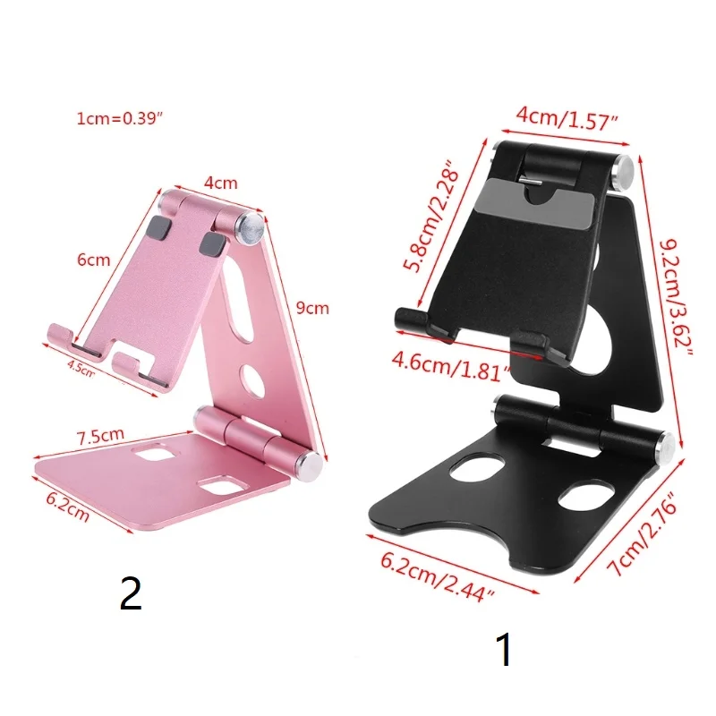 

Aluminium Alloy Dual Foldable Desktop Rotary Tablet Stand Mobile Phone Holder Mount Bracket for iPhone for iPad for Samsung Xiao