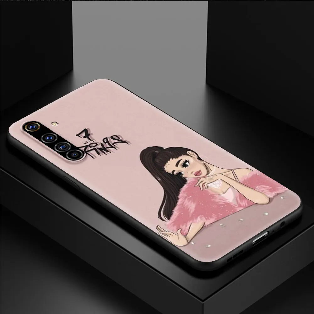 ariana g grande shockproof case for realme c3 8 pro bag fundas silicone soft black cover for realme 6 7 pro c21 shell coque tpu free global shipping