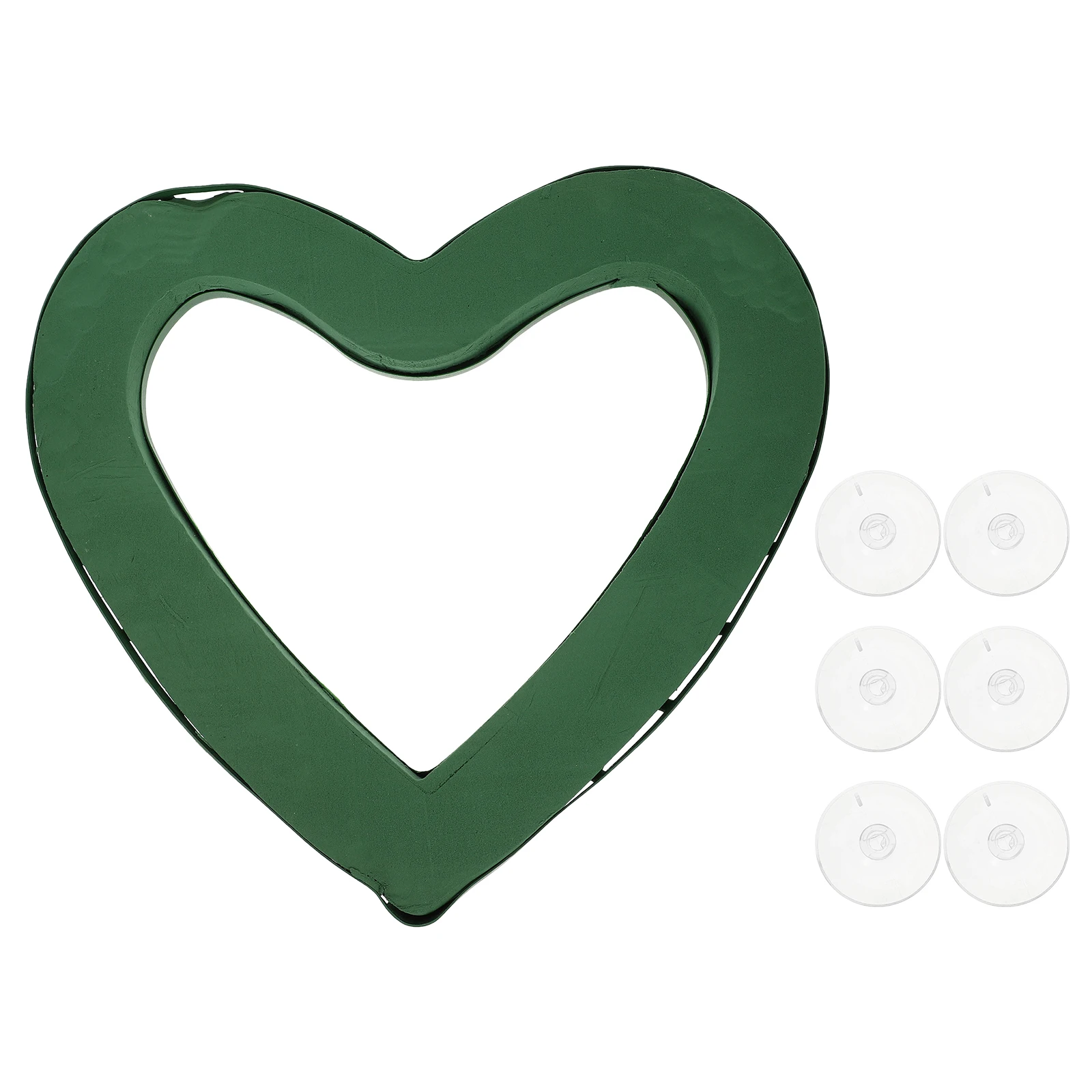 

1pc Foam Sucker Useful Fine Durable Good Heart Shape Sucker Floral Foam Sucker Wedding Car Sucker