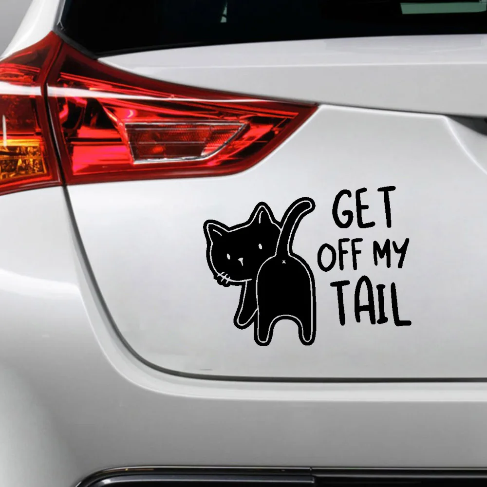 Автомобильные виниловые наклейки на дверь черная кошка автомобиль для зеркала