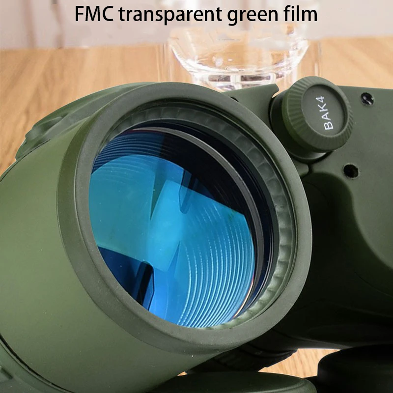 Бинокль 10X50 высокой мощности водонепроницаемый Монокуляр с компасом и ночным