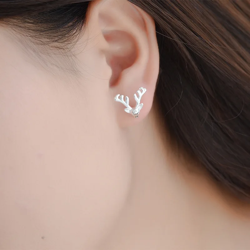 Милые маленькие ювелирные изделия с животными серебряные серьги бриллианты