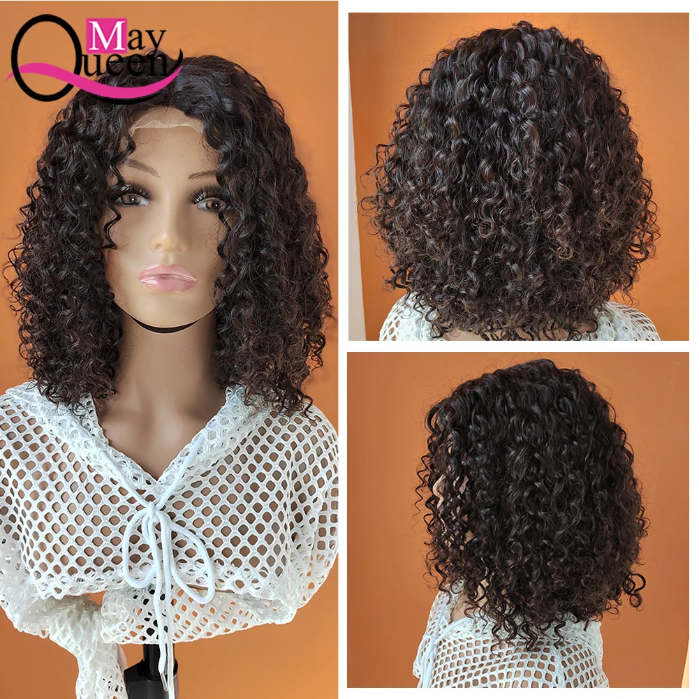 

Short BoB Human Hair Wigs for Black Women Pre-Plucked 4x1 Closure Wig Brazilian Short Wig Lace Wigs 180% Denisty