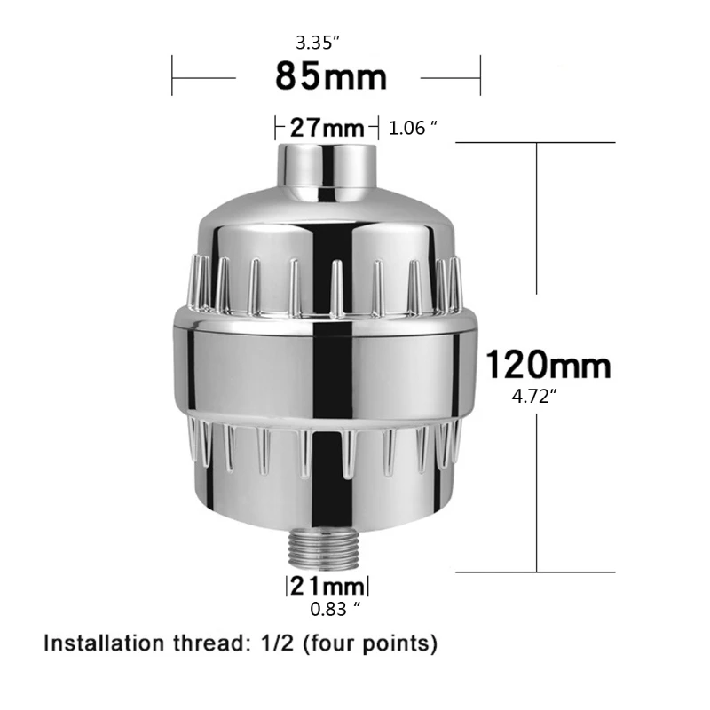 

15 Stage Universal 1/2' High Output Shower Filter Bathroom Water Purifier Filter