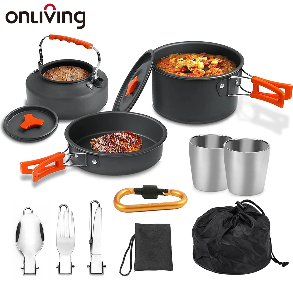 Набор посуды ONLIVING для кемпинга уличный набор приготовления пищи на кастрюлях