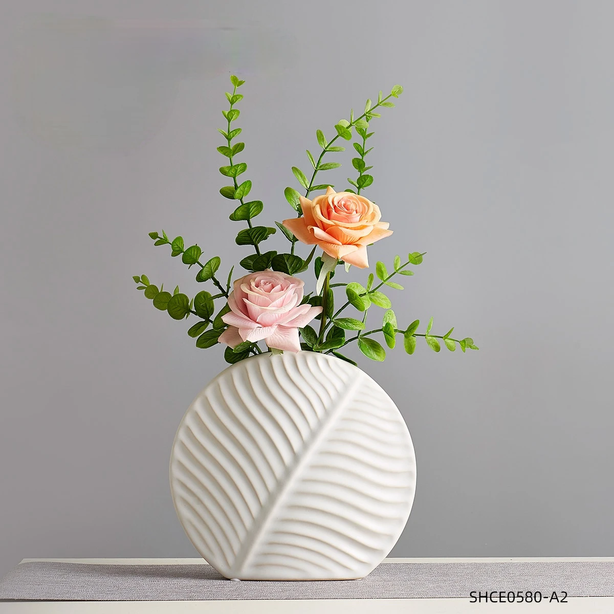 

Nordic Simplicity Ceramics Vase Living Room TV Cabinet Flower Vase Simulation Dried Flower Decoration Decorations for Home