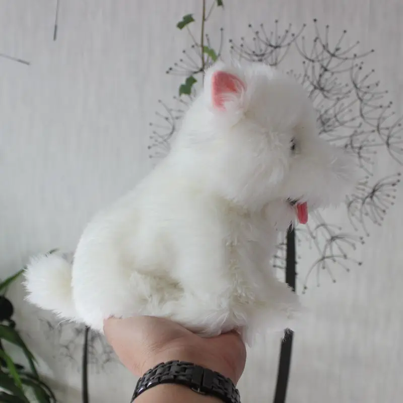

Children's toys soft stuffed animals dolls real life plush White terrier dogs cute present toy shops