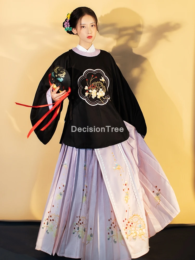 

2021 hanfu ancient ming dynasty vintage carnival party chinese style vestido dance costume festival outfist fancy stage clothes