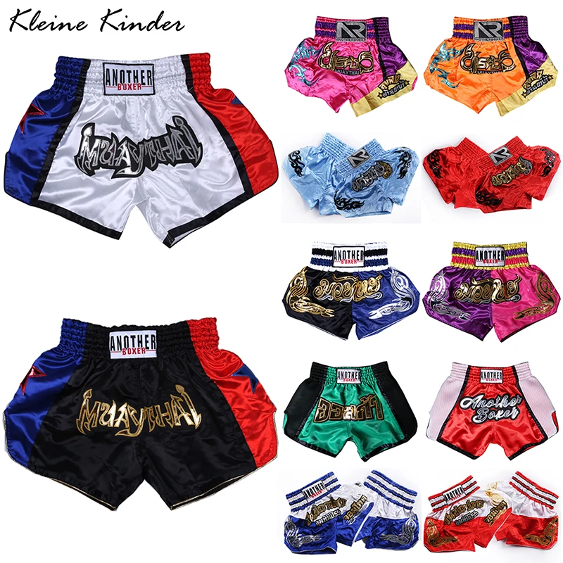 Шорты для кикбоксинга Таиланд Муай Тай мужчин женщин детей вышивка боксе ММА