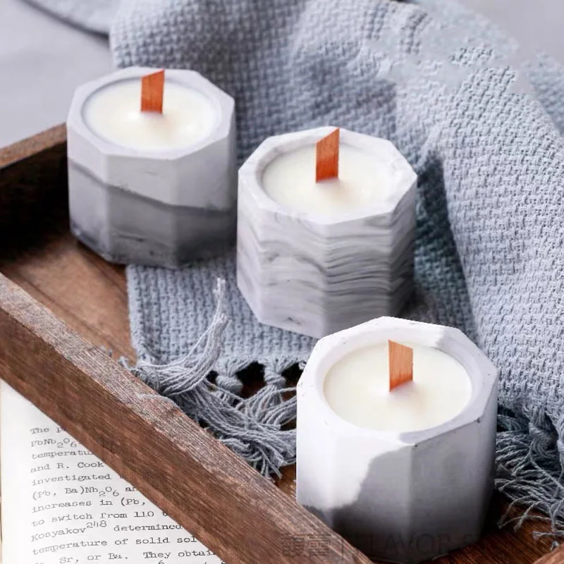 Бетонный контейнер для свечей форма подсвечник пластырь лоток хранения