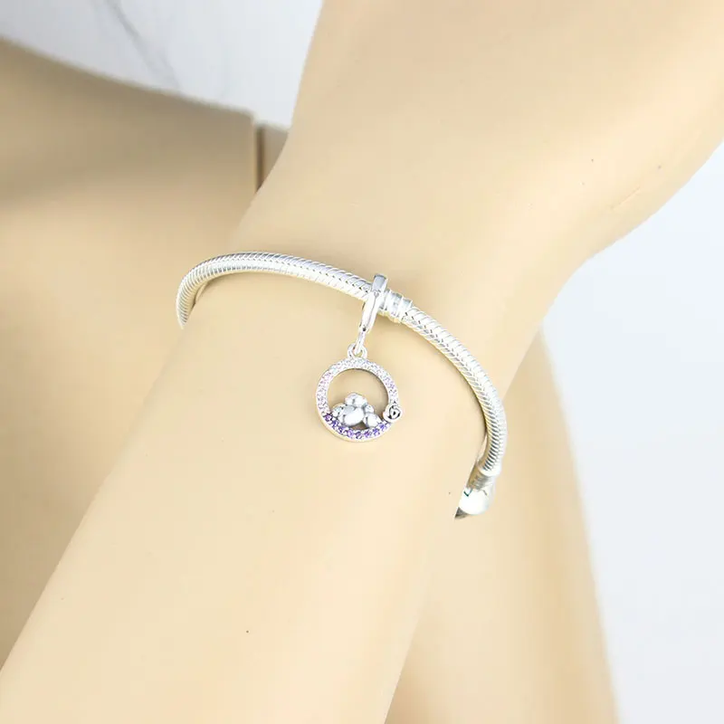 Кулон из стерлингового серебра 925 пробы в виде животного для мамы и ребенка сына