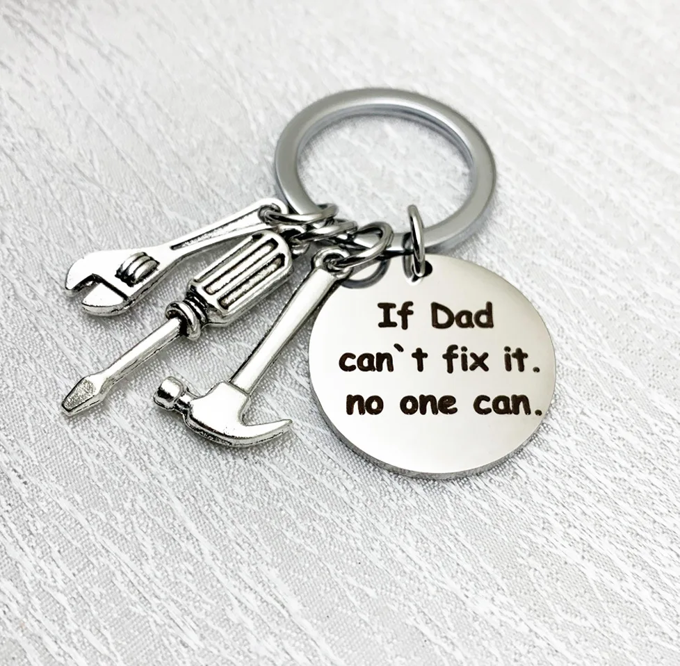 Брелок для ключей ZRM Jewelry If Dad't Fix It никто не может брелок металлические