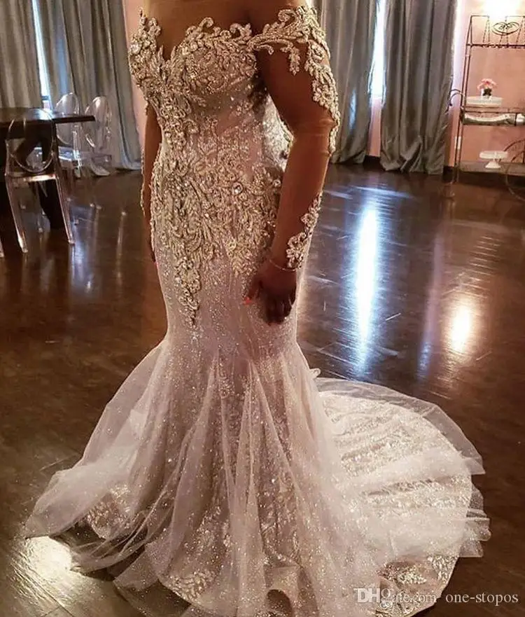Блестящие сексуальные потрясающие свадебные платья 2019 в африканском