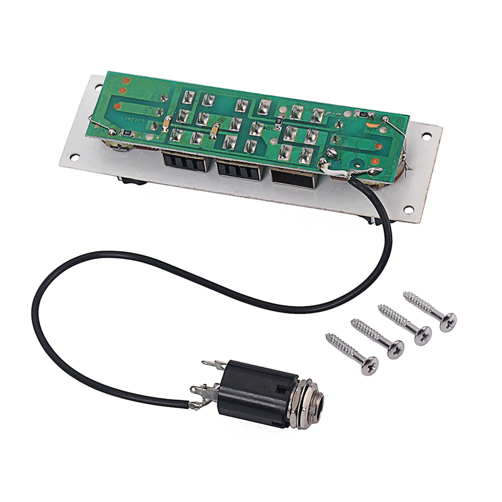 

Electric Bass Wired Control Plate Circuit Board with Knobs Guitar Accessories & Parts