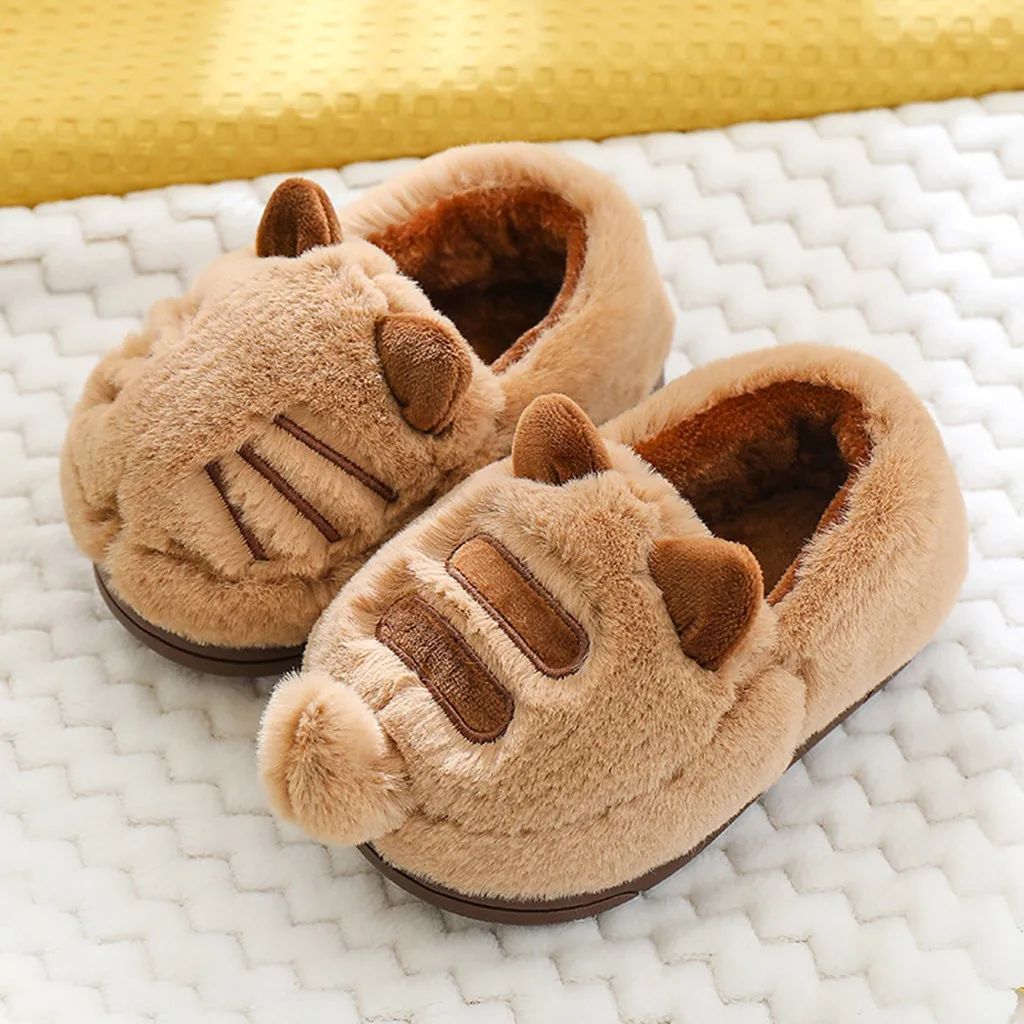 Детские милые домашние тапочки КОТЫ для маленьких девочек и мальчиков детская