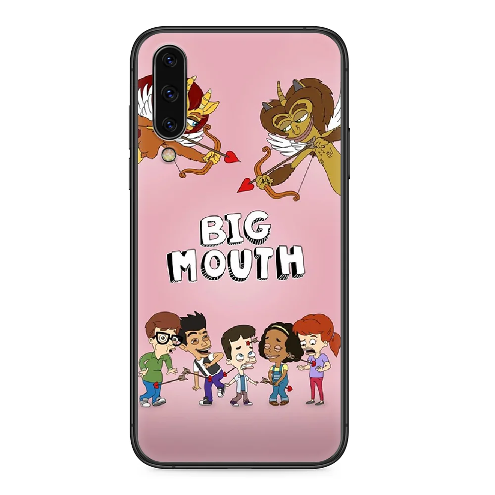 Чехол для телефона Big mouth для Samsung Galaxy A 5 10 20 3 30 40 50 51 7 70 71 E S 4G 16 17 18 черный hoesjes pretty prime fashion coque on.