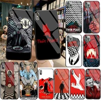 penghuwan twin peaks customer phone case tempered glass for iphone 11 pro xr xs max 8 x 7 6s 6 plus se 2020 case