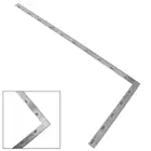 250x500 мм Толщина 1,2 мм нержавеющая сталь 90 градусов правый угол линейки для деревообработкиофиса