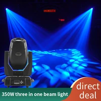 led moving head light beam moving stage lights dmx512 stage light effect dj lighting with 350w 3in1 beam moving light for party