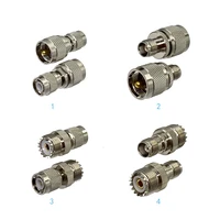 1pcs connector adapter uhf pl259 so239 to tnc male plug female jack rf coaxial converter wire terminal new brass