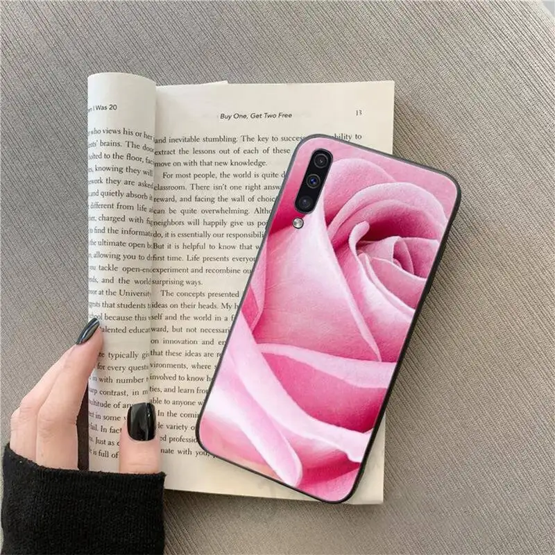 

pink rose flower Phone Case For Samsung galaxy S 9 10 20 A 10 21 30 31 40 50 51 71 s note 20 j 4 2018 plus