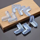 4 шт., прозрачные силиконовые накладки на углы стола для безопасности детей дома