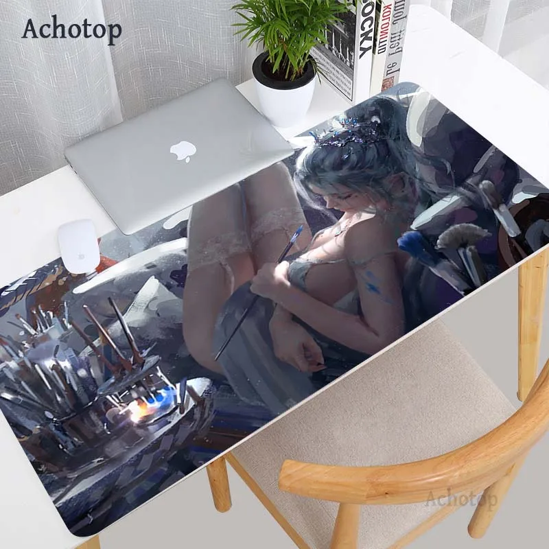 

Ghost Blade Mouse Pad Large Gamer Girl Mat Laptop Gaming Mousepad PC Gamer Computer Mouse Pad Sexy Girl Office teclado Desk Pad