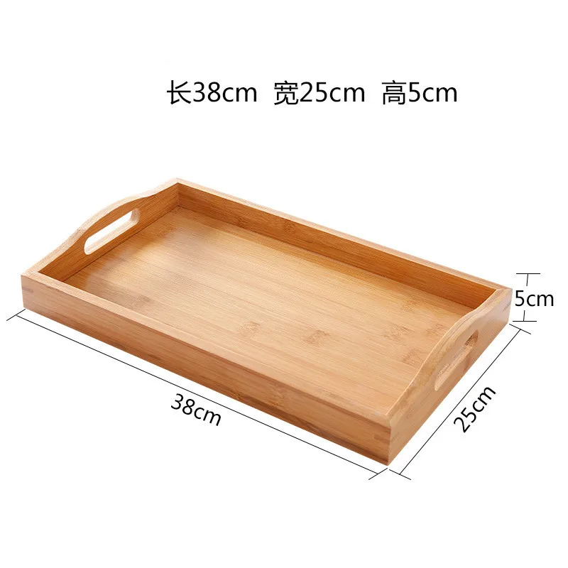 Бамбуковый деревянный поднос для чая бамбуковый прямоугольный чайных чашек