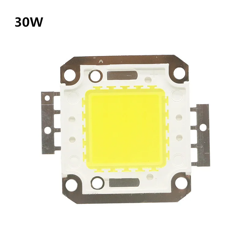 DC 12V 24-38V белый 6000-6500k Встроенный светодиодный фонарь 10W 20W 30W 50W 100W COB светодиодный светильник чип лампочки для прожектора