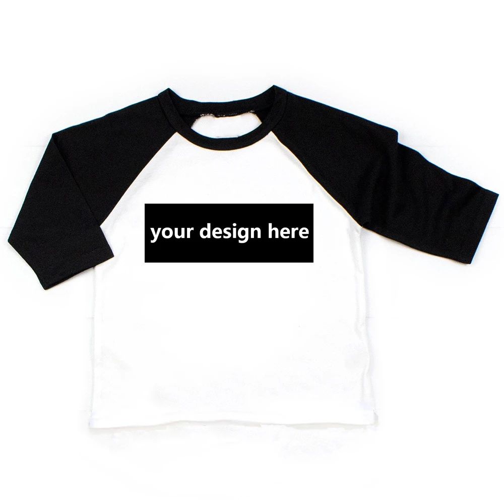 Camiseta de ragl&aacute;n personalizada para ni&ntilde;os, 18-0