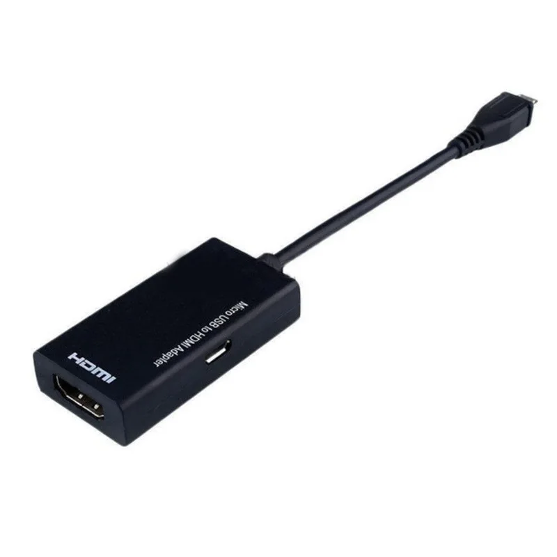 Microusb usb на кабель HDTV адаптера 5pin мобильный телефон Android MICRO к HDMI HD ТВ экран адаптер