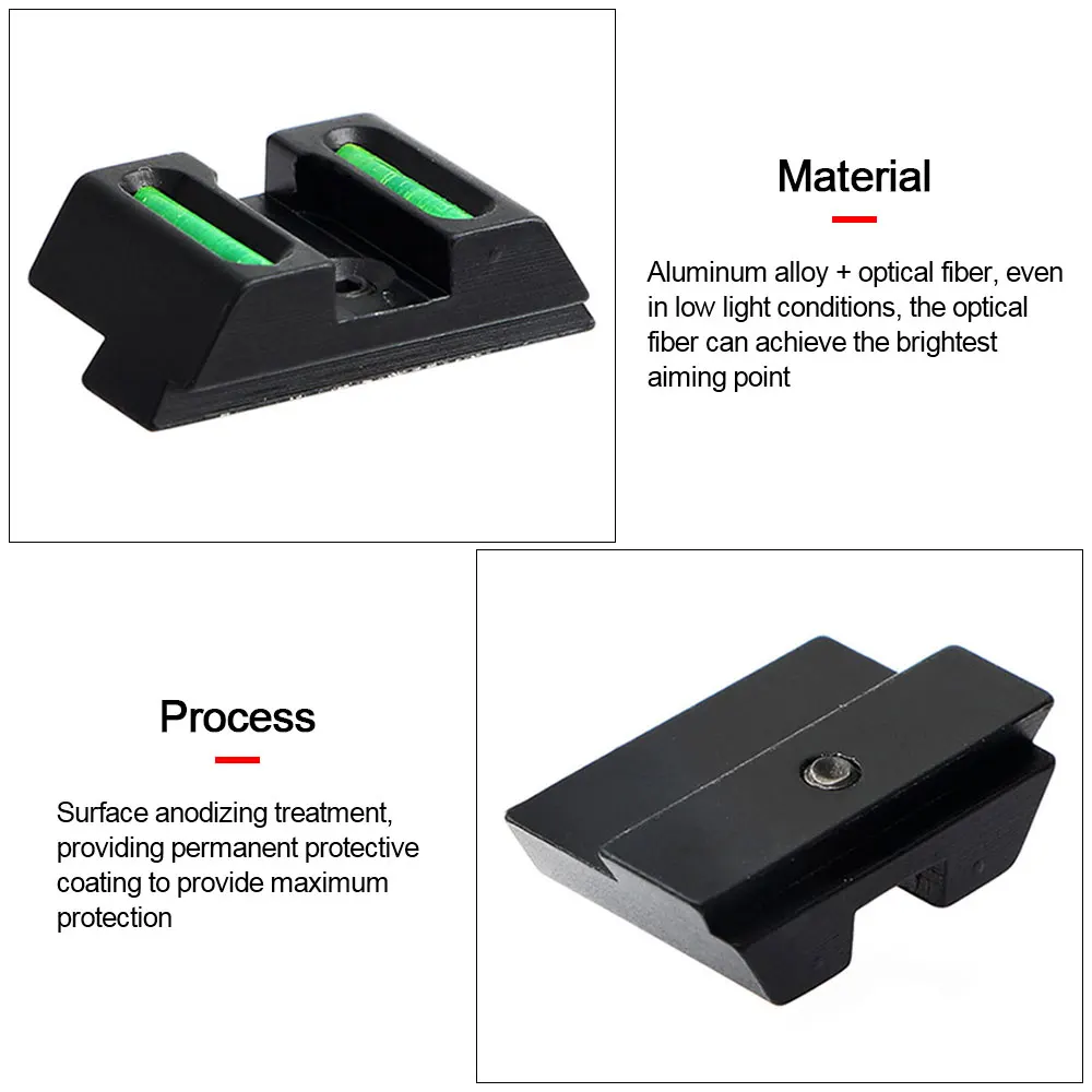 Набор тактических волоконно-оптических боевых предметов-красный/зеленый