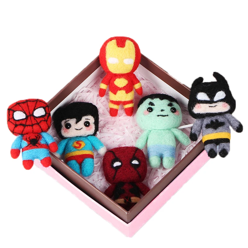 Игрушки для домашних животных коты из шерсти вязаные крючком куклы войлочная