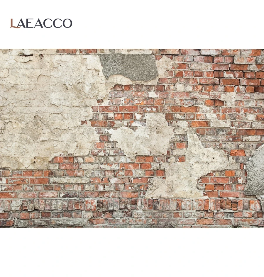 Laeacco фоны для фотосъемки со старой брошенной кирпичной стеной узор вечерние
