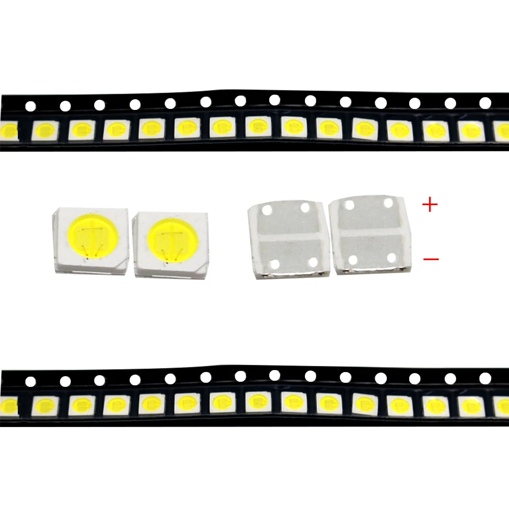 TKDMR 100/50pcs JF LED Backlight High Power 2W 3030 6V Current 250MA Color Temperature 10000-20000k For Lcd TV Application | Лампы и