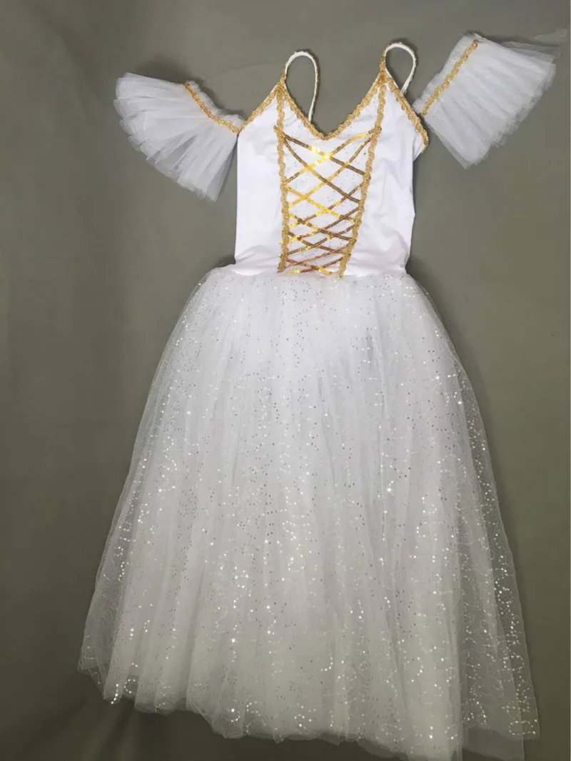 Белая классическая балетная пачка для женщин детей взрослых длинное платье